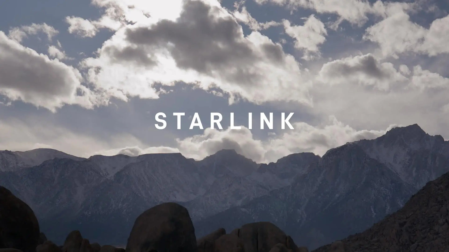 SpaceX-Starlink Standard Kit V4 Gen 3 satellite internet kit with dish, router, and Wi-Fi 6 components for high-speed low-latency internet.
