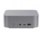 High-performance AMD Ryzen 7 mini computer host with silver finish, designed for gaming and office use, ultra-quiet operation.