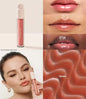 Rare Beauty liquid blush and bronzer set with a glossy liquid lipstick and highlighter, featuring natural, blendable makeup products.