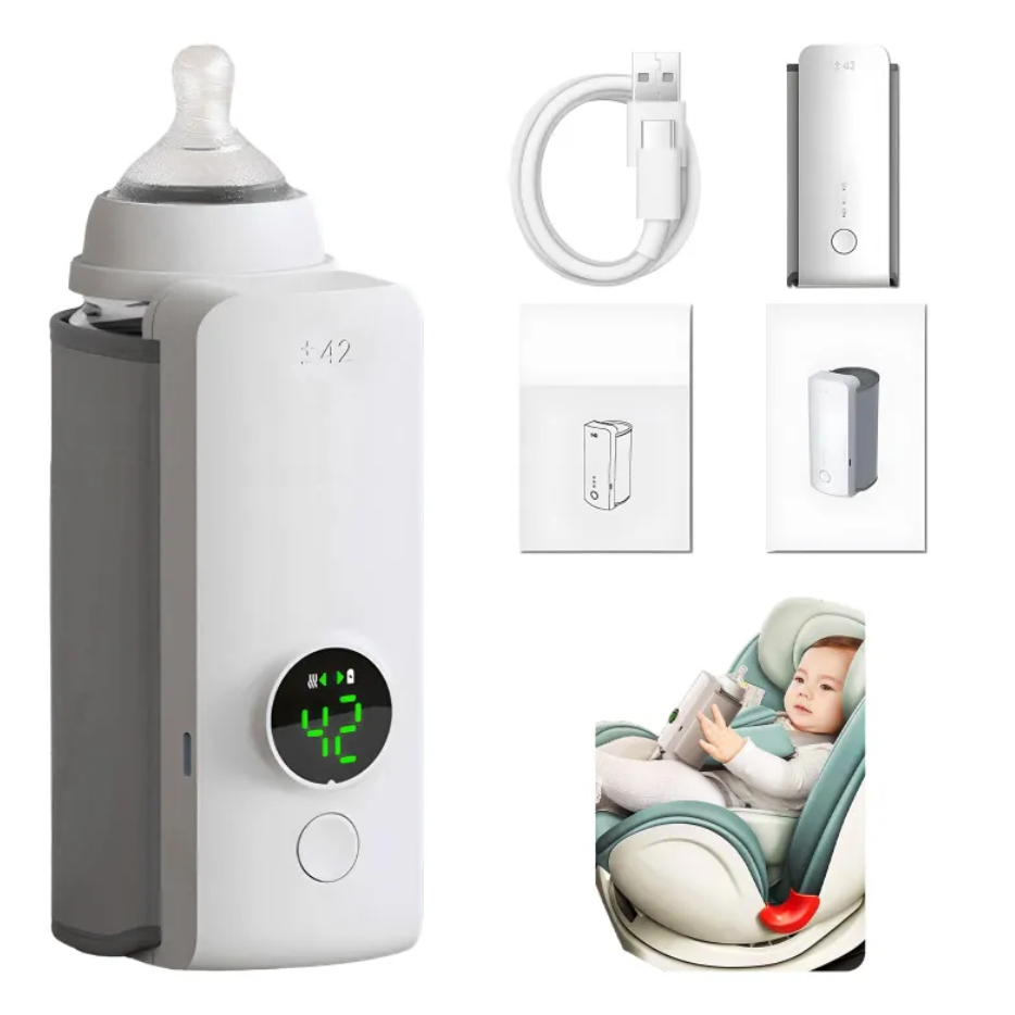 Wireless baby bottle warmer from BackupMyFilesNow.com, portable and compact for convenient on-the-go feeding warmth.