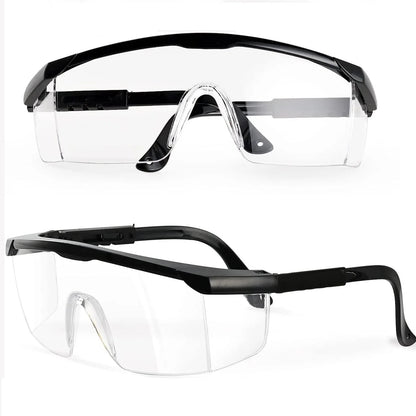 Clear anti-fog safety glasses with over-spec design, ANSI Z87 approved protective eyewear for industrial and lab use.