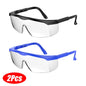 Clear anti-fog safety glasses with over-spec design, ANSI Z87 approved, wide-vision protective eyewear for industrial and lab use.