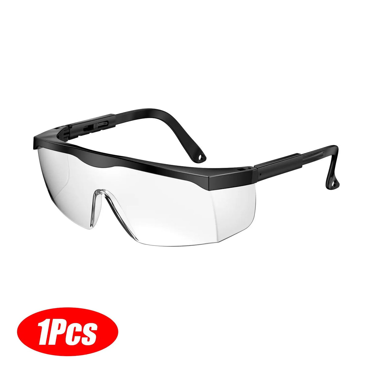 Clear anti-fog safety glasses by BACKUPMYFILESNOW.COM, over-spec protective goggles for industrial work and lab safety, ANSI Z87 approved.