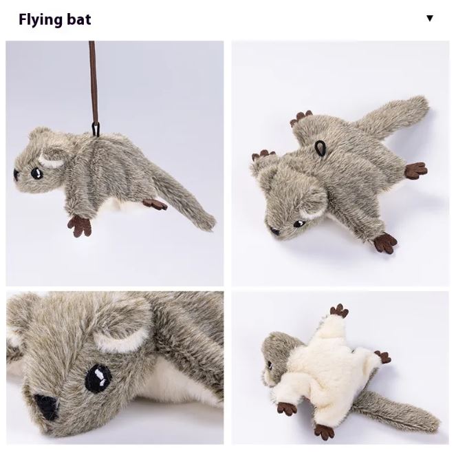 PVC flapping bird cat toy with shaking motion, designed for feline play and entertainment.
