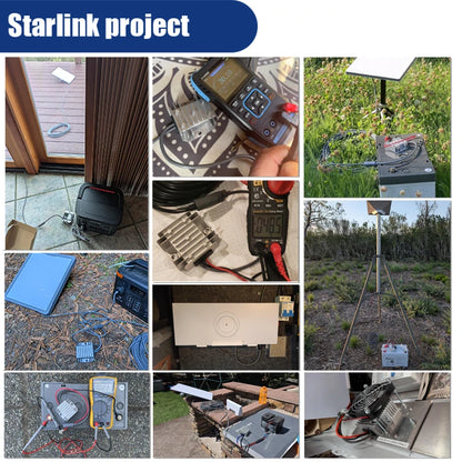 Backupmyfilesnow Starlink Mini 12V Adapter waterproof step-up converter with Anderson plug for RV, marine, and off-grid use.