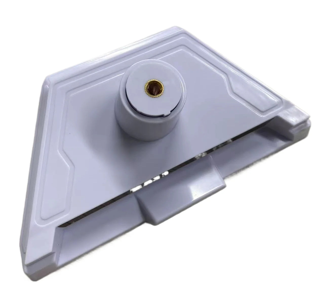 Silver adjustable height Starlink Mini tripod mount with tilt feature, designed for satellite kit and Ethernet connection.