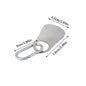 Stainless steel spoon shoehorn with carabiner, 7.5cm long, professional shoehorn and shoe lifting tool for easy footwear assistance