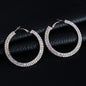 Luxury round crystal hoop earrings for women with sparkling crystal accents, crafted by BACKUPMYFILESNOW.COM®.