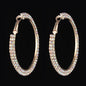 Luxury round crystal hoop earrings for women featuring sparkling crystals and a polished silver finish, from BACKUPMYFILESNOW.COM®