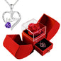 Silver heart necklace in a Christmas gift box set, designed for moms, from BACKUPMYFILESNOW.COM® Christmas jewelry collection.