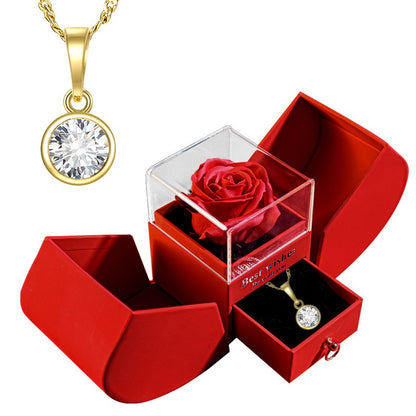 Silver heart-shaped necklace from BACKUPMYFILESNOW.COM® in a Christmas gift box set, designed for moms, one size.