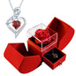 Silver heart mom necklace in a Christmas gift box set, featuring a stylish jewelry piece for holiday gifting.