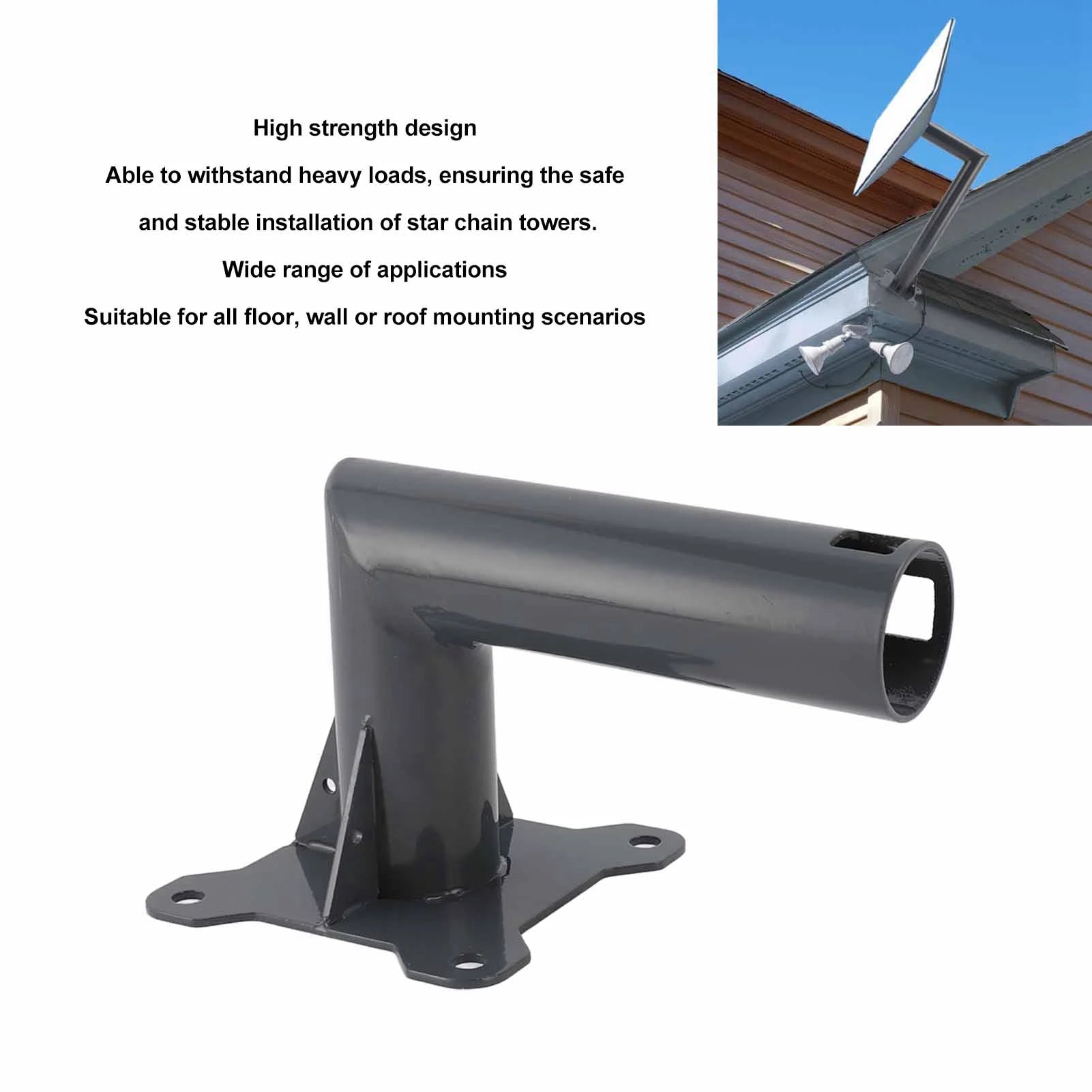 Heavy-duty aluminum alloy Mounting Kit for Starlink internet dish, suitable for roof or wall installation, by BACKUPMYFILESNOW.COM®.