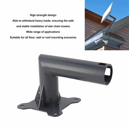 Heavy-duty aluminum alloy Mounting Kit for Starlink internet dish, suitable for roof or wall installation, by BACKUPMYFILESNOW.COM®.