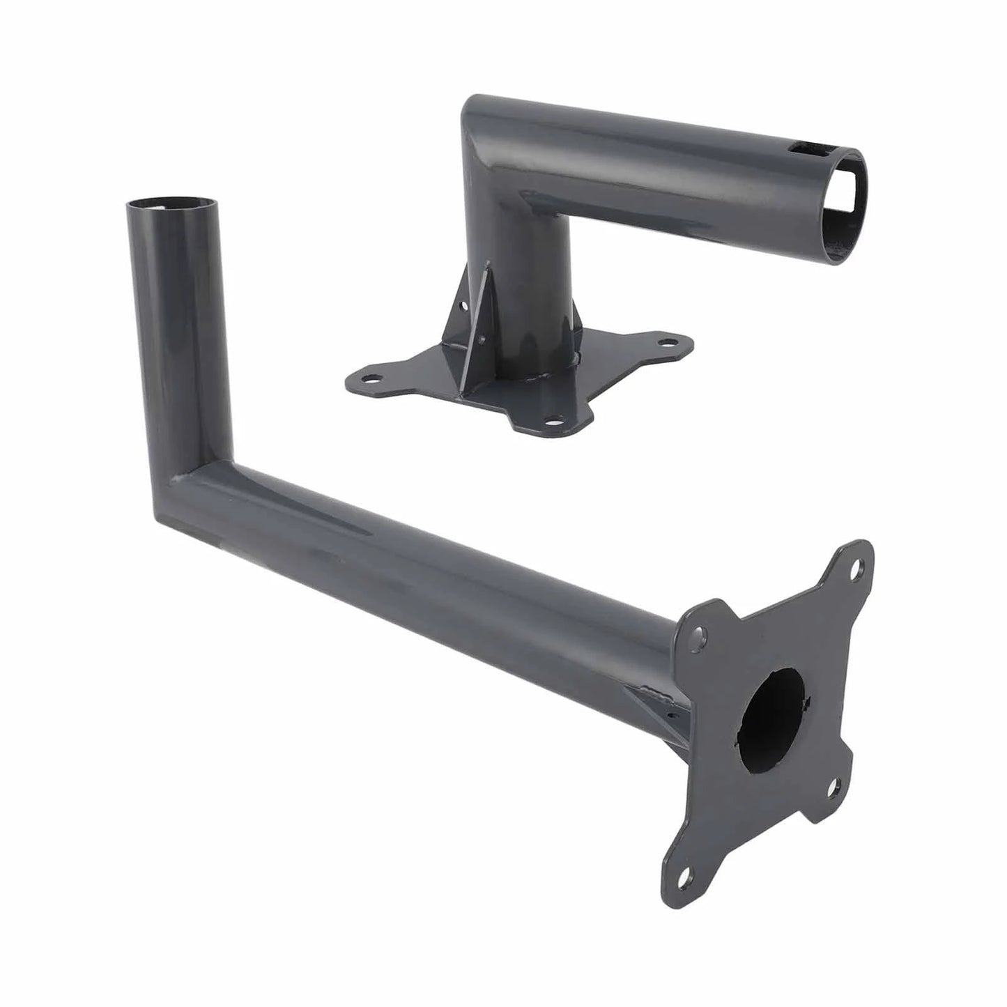 Heavy-duty aluminum alloy Starlink mounting kit for roof or wall, supports internet dish with pole mount, by BACKUPMYFILESNOW.COM®.