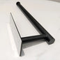 Stainless steel paper towel holder by BACKUPMYFILESNOW.COM®, self-adhesive under cabinet roll holder for kitchen storage and organization.