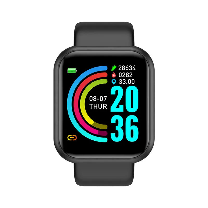 Silver smart watch for women and men with fitness tracking, sleep monitor, Bluetooth connectivity, phone control, and digital display.