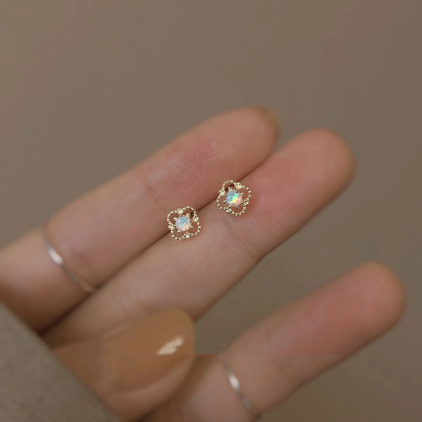 925 silver needle small round cubic zirconia stud earrings, minimalist jewelry for women, simple elegant gift idea