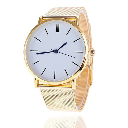 Silver quartz business watch with sleek design and analog display, showcasing a professional timepiece for formal and office wear.