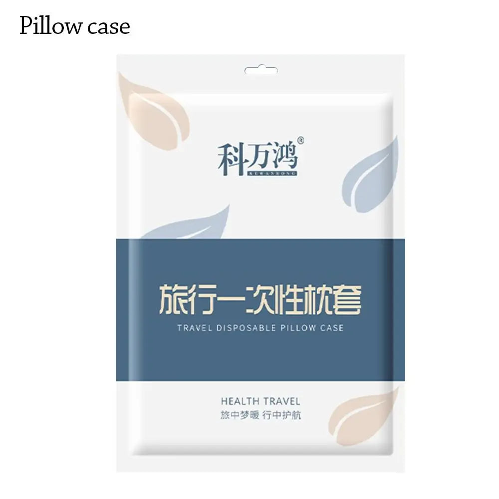 Disposable bedding set with duvet cover and pillowcase, thickened non-woven isolation sheets, ideal for travel.