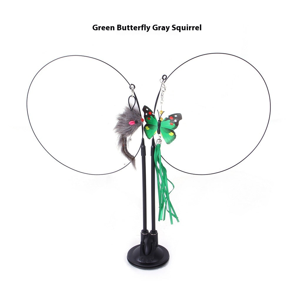 Cat Sucker Teaser Toy by BackupMyFilesNow.com featuring a single stem flower design for interactive feline play.