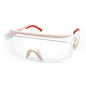 Sky blue BACKUPMYFILESNOW.COM® anti-fog dust safety goggles with adjustable frame, UV protection, impact-resistant, ideal for eye safety