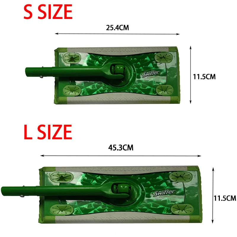 Green microfiber mop cloth replacement for Swiffer flat mop, reusable and absorbent sponge suitable for household cleaning in bathroom.