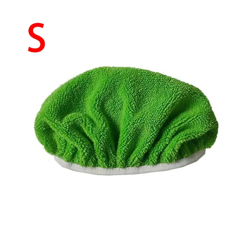Green microfiber mop cloth for Swiffer flat mop, absorbent and reusable household cleaning accessory from BACKUPMYFILESNOW.COM®.