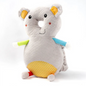 Toddler head protection pad in soft, powder-colored fabric with net-style design for safety and comfort.
