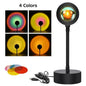 Tuya Smart Sunset Projector Lamp with RGB LED spotlight, smart app control, IR remote, suitable for party, photography, and night lighting.