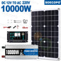 BackupMyFilesNow SOECOPO 7000W solar power system kit with inverter, 500W panel, and 100A controller for off-grid home and camping.