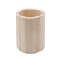 Wooden square, round, and hexagon pencil holder from BackupMyFilesNow.com, used for organizing pens and stationery on office desks.
