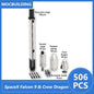 SpaceX Falcon Heavy 1:110 scale model building blocks by BACKUPMYFILESNOW.COM®, featuring detailed space-themed DIY brick assembly.
