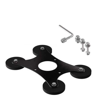 Stainless steel roof mount for Starlink Mini, magnetic and drill-free, for car roofs and roof racks, interior automotive accessory.