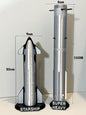 3D printed S24 Musk Space X Starship model rocket by BACKUPMYFILESNOW.COM, showcasing the finished NASA-style spacecraft.