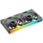 BACKUPMYFILESNOW.COM Jungle Leopard Starlink 360 digital integrated fan with ARGB lighting, silent cold exhaust, and temperature control.