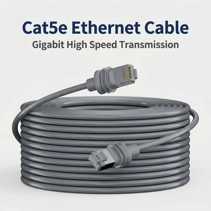 Starlink 3rd Gen router cable with waterproof gigabit Ethernet RJ45 connector, 30m length, by BACKUPMYFILESNOW.COM®.