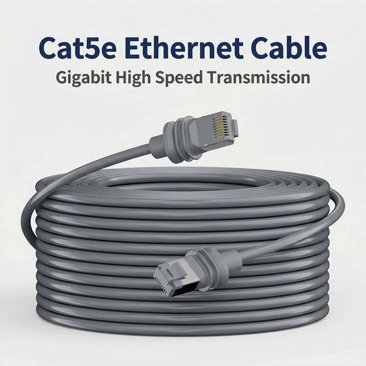 Starlink 3rd Gen router cable with waterproof gigabit Ethernet RJ45 connector, 30m length, by BACKUPMYFILESNOW.COM®.
