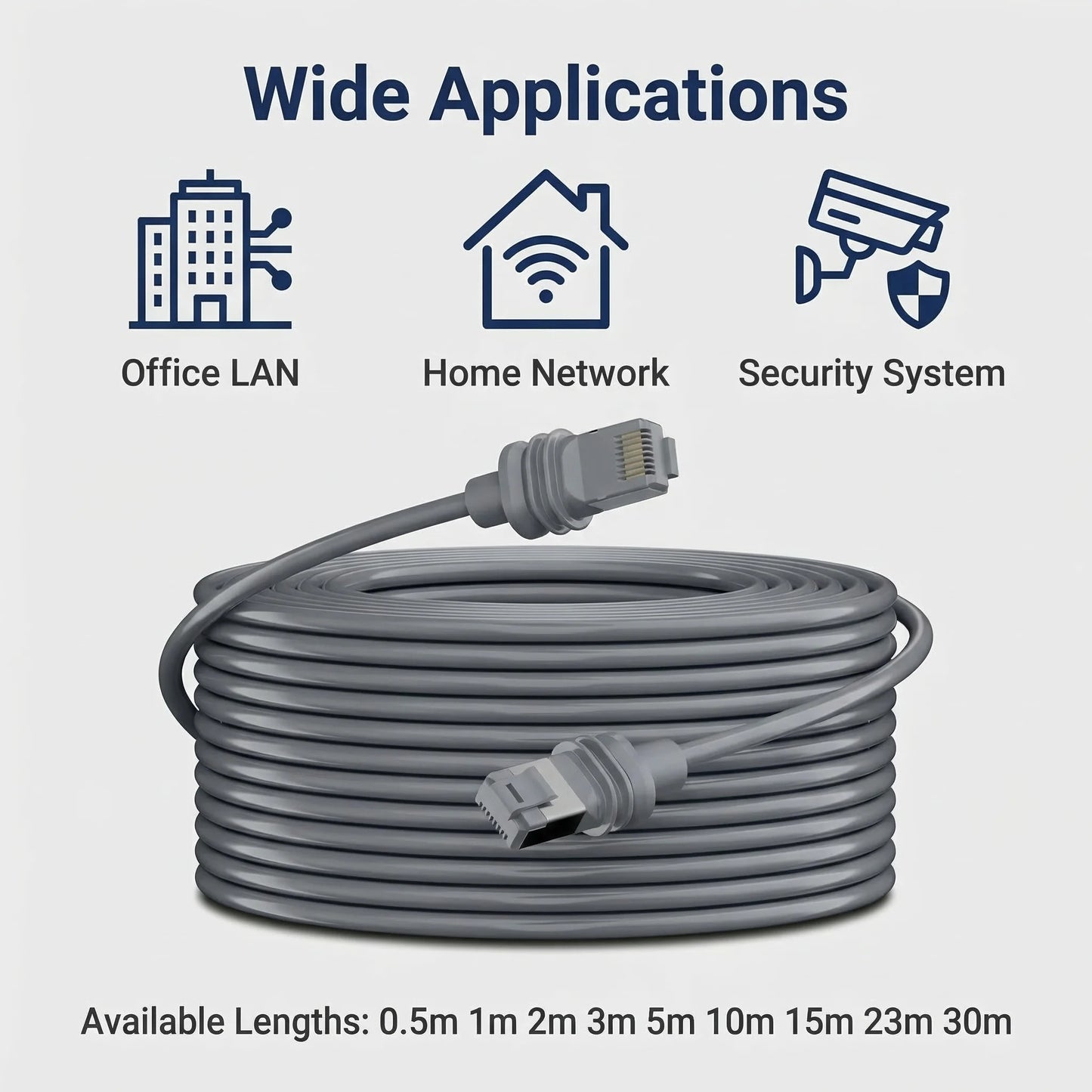 Starlink 3rd Gen router cable by BACKUPMYFILESNOW.COM® featuring waterproof gigabit Ethernet RJ45 connection for reliable internet.