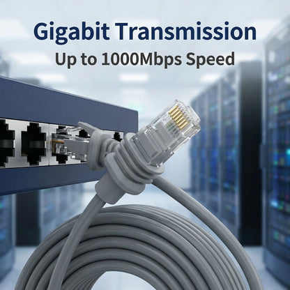 Starlink 3rd Gen router cable by BACKUPMYFILESNOW.COM®, waterproof Gigabit Ethernet RJ45 cable for Starlink internet connection.