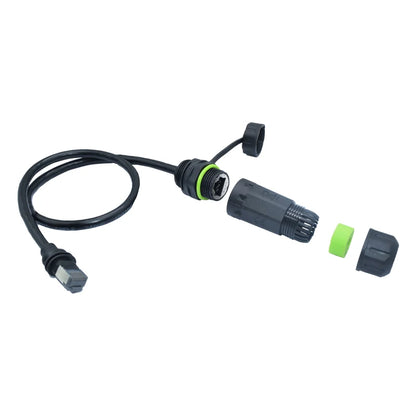 Starlink Gen 3 to CAT6 Ethernet cable connector for outdoor use, 0.5m or 1m length, with no delay data transmission.