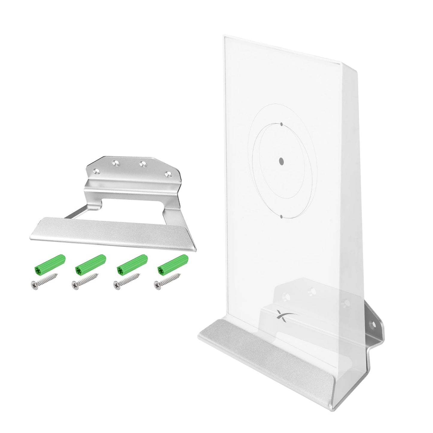 Aluminum wall mount bracket for Starlink Gen 2 Mesh Wi-Fi Router, rust-resistant, designed for secure wall mounting of the Starlink router.