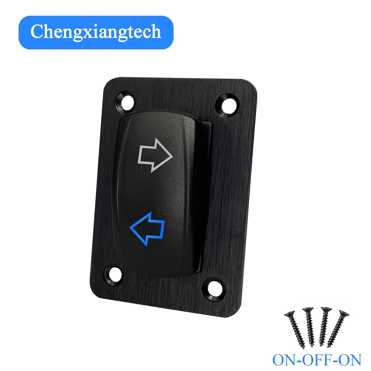 Starlink rocker switch with blue LED light, waterproof 12V/24V on/off button for Starlink mini satellite dish and Wi-Fi router.