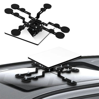 Starlink Mini V4 Magnetic Roof Mount with 12 magnetic bases, metal bracket, 160° tilt, designed for RVs, cars, yachts, and trucks.