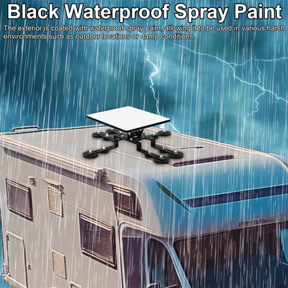 Starlink Mini V4 Magnetic Roof Mount with 12 magnetic bases, metal bracket, 160° tilt, for RV, car, yacht, truck, and boat.