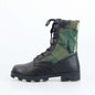 Men's tactical hiking boots with high-top design, shock-absorbing soles, and durable hard sole for outdoor training activities.