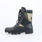 Men's tactical hiking boots with high-top design, shock-absorbing sole, durable hard sole, and high-waist outdoor hiking shoes.