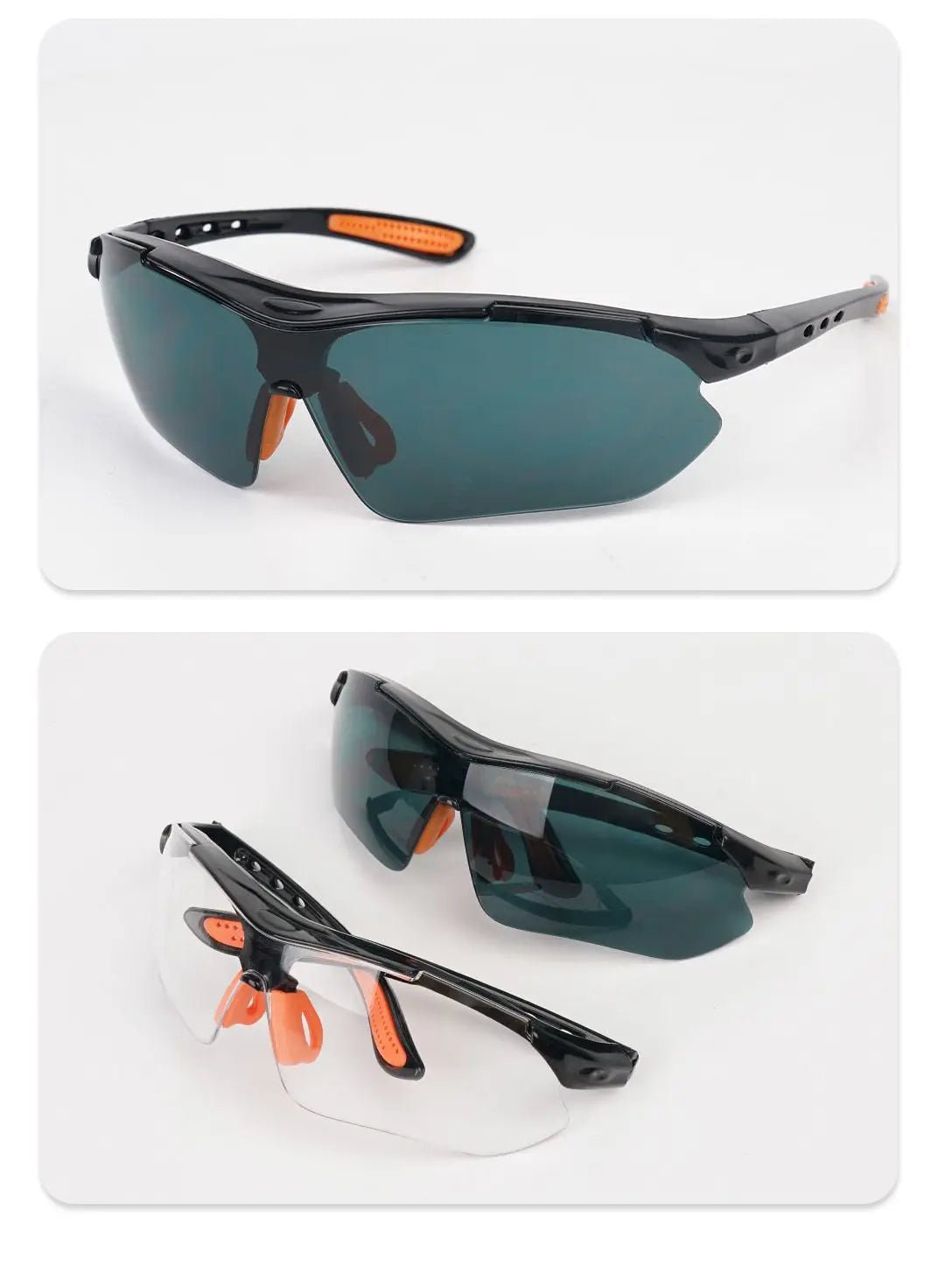 Cycling safety goggles by BACKUPMYFILESNOW.COM® with windproof vents, HD lenses, and sandproof protection for lab, work, or motorcycle use.