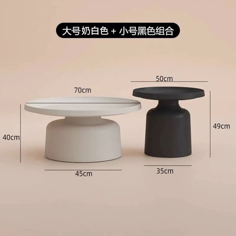 Modern Nordic coffee table with elegant design, side table with storage, ideal for living room luxury corner furniture.