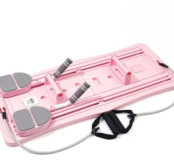 Purple compact Pilates sliding board for core exercises, designed for efficient full-body workouts.